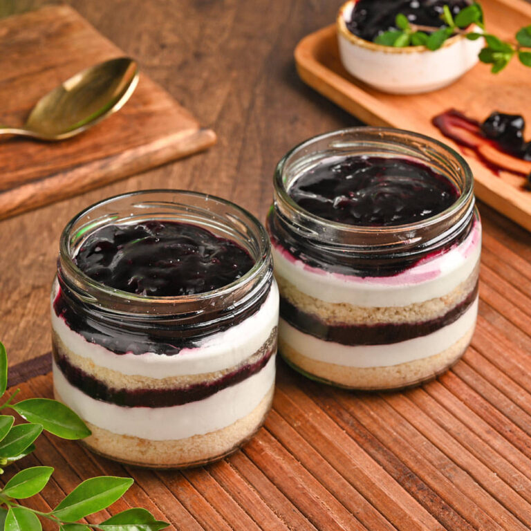 Blueberry Jar Cake