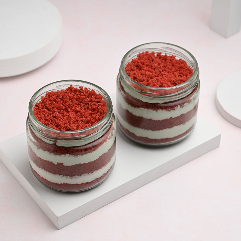 Red Velvet Jar Cake