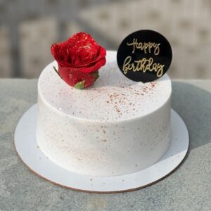 Red Velvet Rose Cake