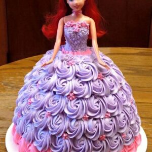 Barbie Doll Cream Cake