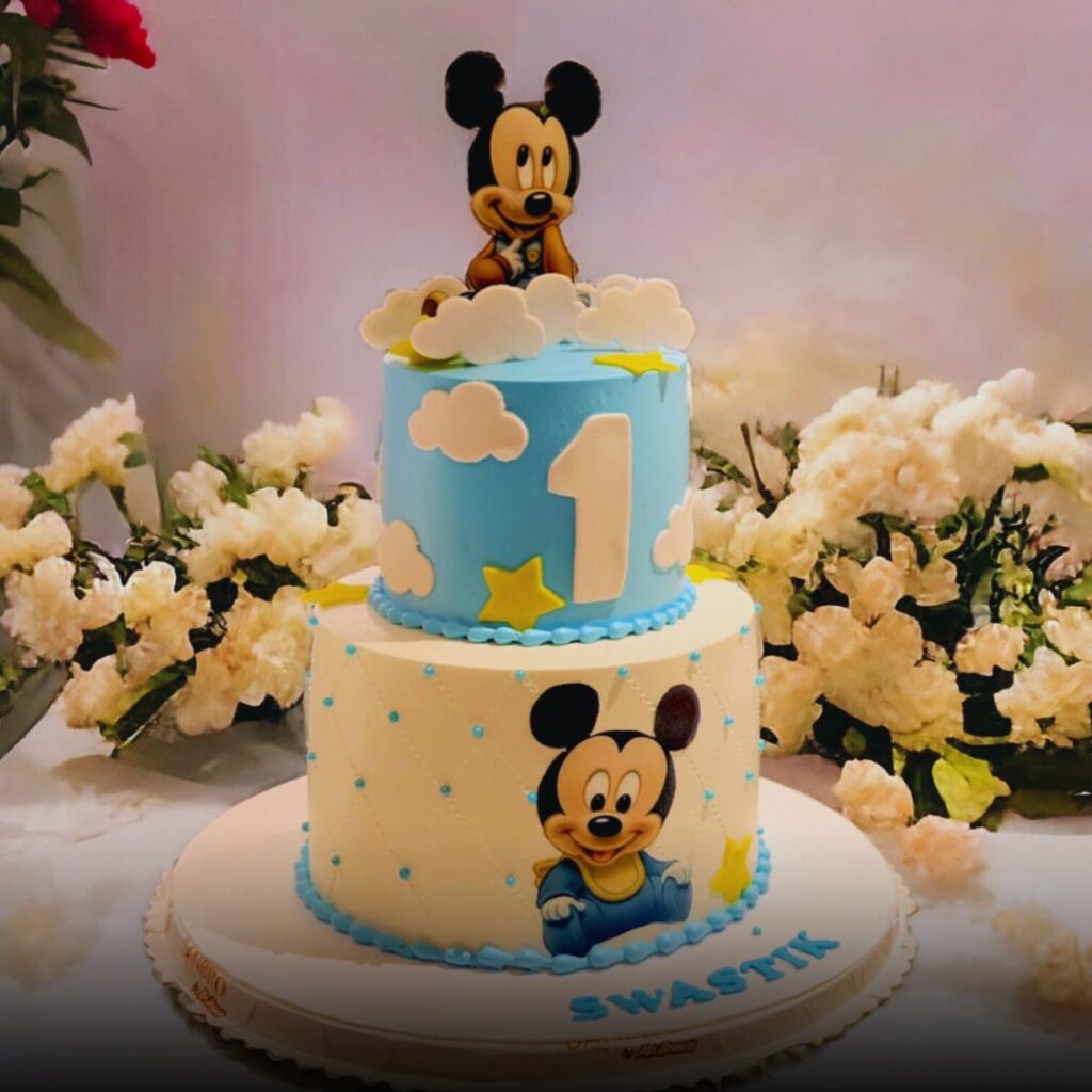 Mickey 2 tier cake