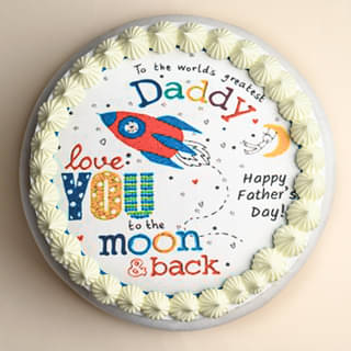 Vanilla Father's Day  Special Cake