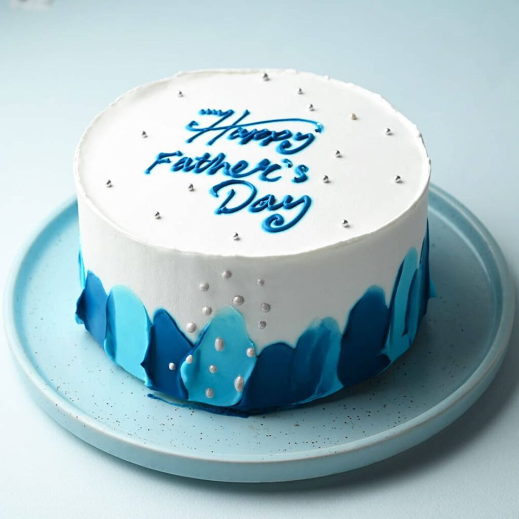 Vanilla Father's Day  Special Cake